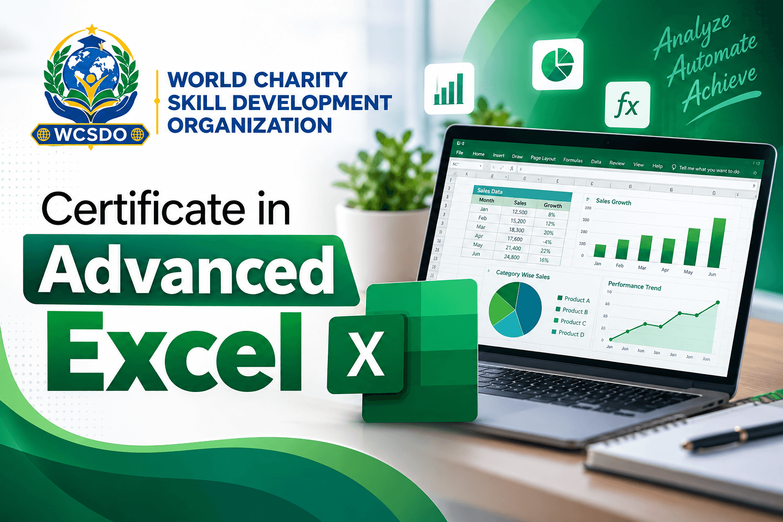 Certificate in Advanced Excel